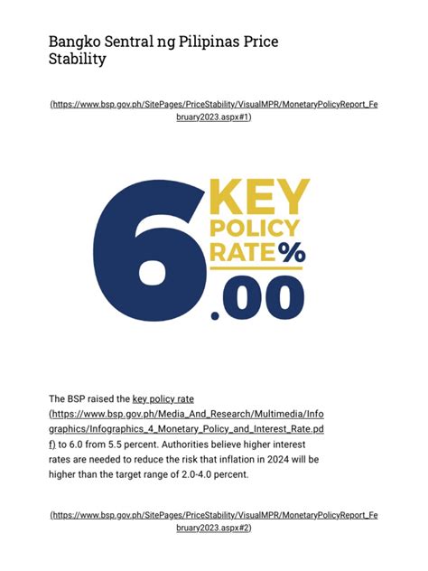 balitang bangko|Bangko Sentral ng Pilipinas Price Stability.